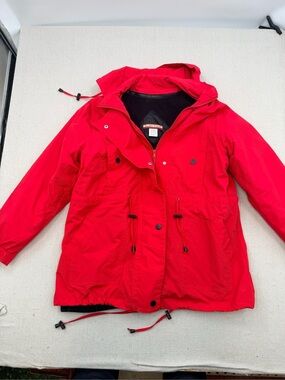 Tudor Court Red Hooded Outdoor Jacket